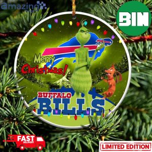 Buffalo Bills NFL Funny Grinch Christmas Ornament