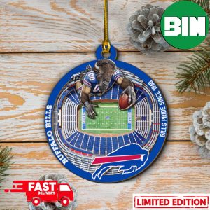 Buffalo Bills NFL Stadium View Tree Decorations Christmas Ornament