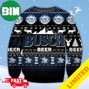 Busch Beer Ver 2 Xmas Funny 2023 Holiday Custom And Personalized Idea Christmas Ugly Sweater