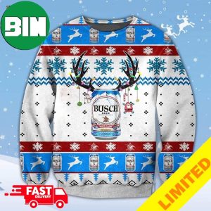 Busch Beer Ver 4 Xmas Funny 2023 Holiday Custom And Personalized Idea Christmas Ugly Sweater