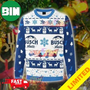 Busch Latte Beer 3D Xmas Funny 2023 Holiday Custom And Personalized Idea Christmas Ugly Sweater