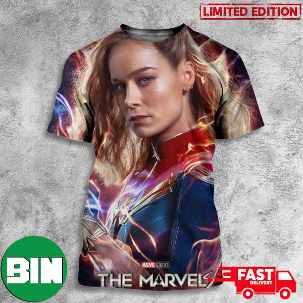 Captain Marvel Carol Danvers New Poster For The Marvels 3D T-Shirt