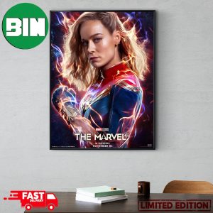 Captain Marvel Carol Danvers New Poster For The Marvels Poster Canvas