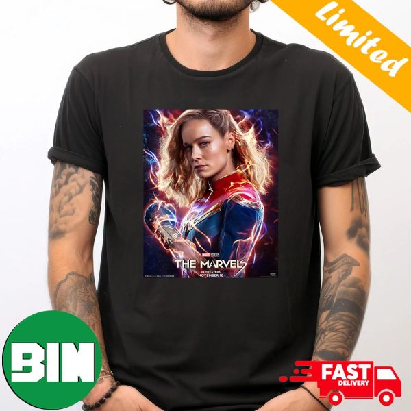 Captain Marvel Carol Danvers New Poster For The Marvels T-Shirt