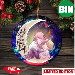 Chainsaw Man Denji x Power Love You To The Moon Galaxy Perfect Gift For Holiday Ornament