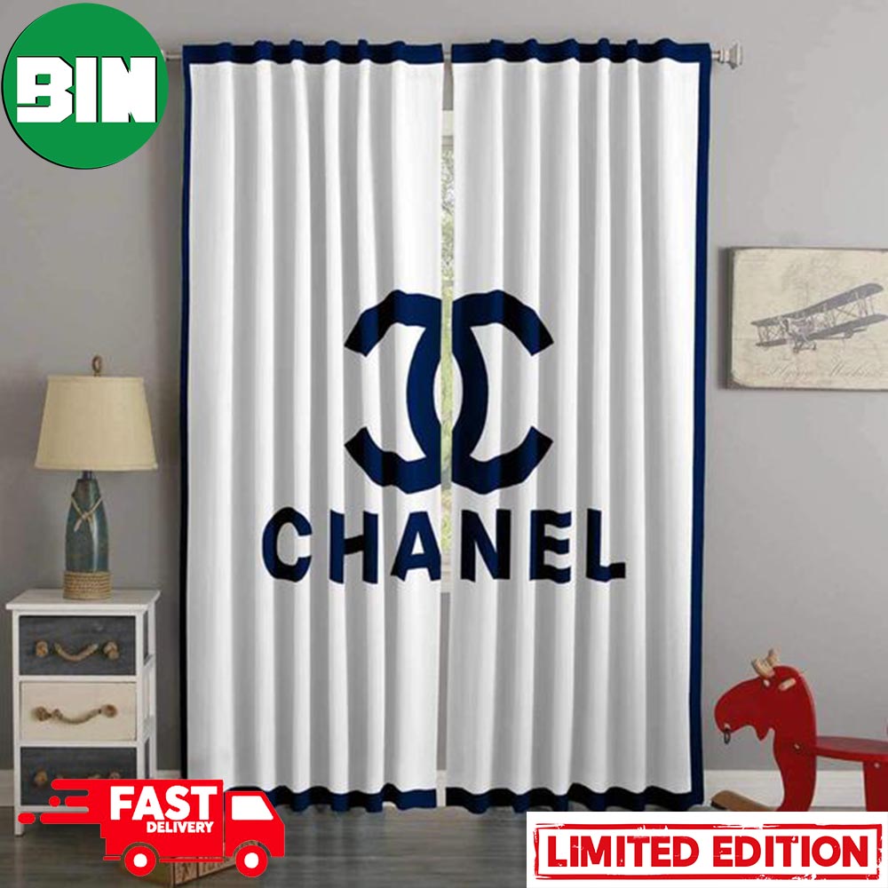 Chanel Blue Logo White Background Luxury 2023 Home Decor For