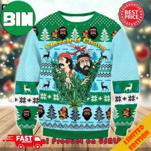 Cheech And Chong Cannabis 2023 Holiday Gift Ugly Sweater For Men And Women