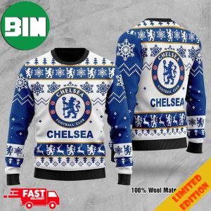 Chelsea FC For Fans Christmas Holiday 2023 Ugly Sweater