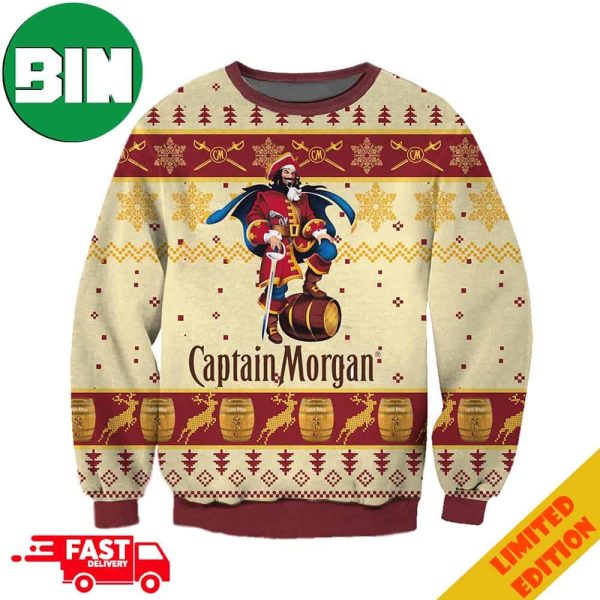 Christmas Captain Morgan For Drink Lovers 2023 Ugly Sweater
