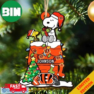 Cincinnati Bengals NFL Snoopy Ornament Personalized Christmas For Fans Gift 2023 Holidays