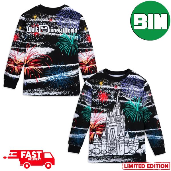 Cinderella Castle Disney100 Walt Disney World For Family Christmas 2023 Ugly Sweater