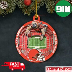 Cleveland Browns NFL Stadium View Christmas Tree Decorations Fan Gift Ornament