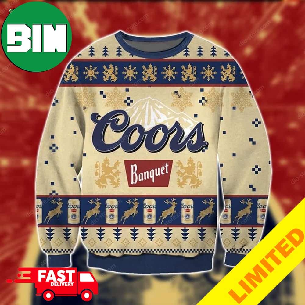Coors Banquet Ver 2 Xmas Funny 2023 Holiday Custom And Personalized Idea Christmas Ugly Sweater