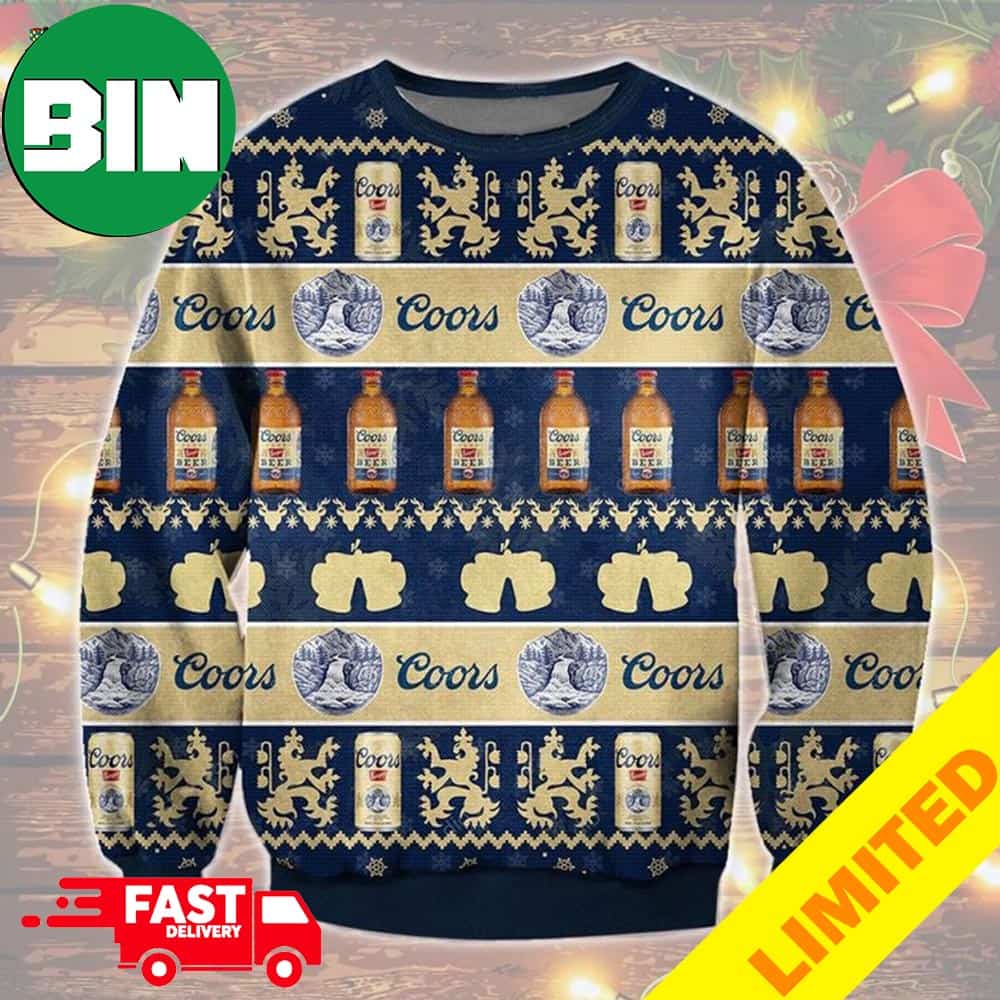 Coors Light Christmas Gift For Family 2023 Best Holiday Unique Ugly Sweater  - Binteez