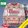 Coors Light For Drink Lovers Xmas Funny 2023 Holiday Custom And Personalized Idea Christmas Ugly Sweater