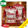 Coors Light Xmas Funny 2023 Holiday Custom And Personalized Idea Christmas Ugly Sweater