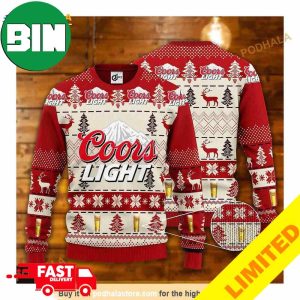 Coors Light Ver 5 Xmas Funny 2023 Holiday Custom And Personalized Idea Christmas Ugly Sweater