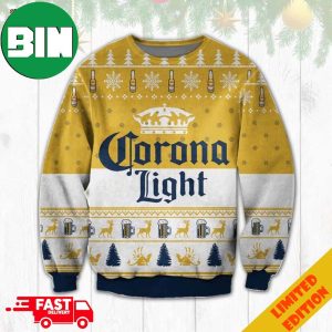 Corona Light Ugly Christmas Sweater For Men And Women