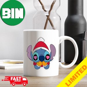 Cute Lovely Stitch Merry Christmas 2023 For Kids Ceramic Mug