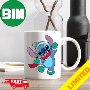 Cute Stitch Merry Christmas 2023 For Kids Ceramic Mug
