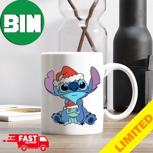 Cute Stitch Merry Christmas 2023 Lovely Gift For Kids Ceramic Mug