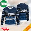 Dallas Cowboys Characters Disney Customized Name Christmas 2023 Holiday Ugly Sweater