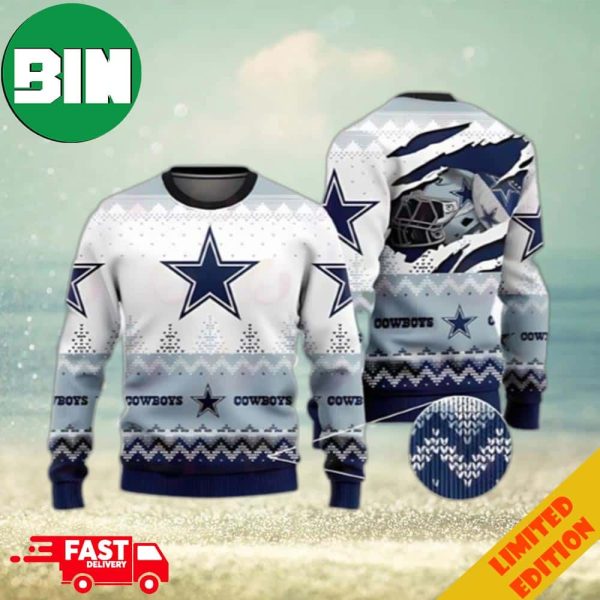 Dallas Cowboys Dream In Heart Dallas Cowboys Ugly Christmas Sweater For Men And Women