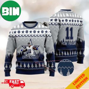 Dallas Cowboys Micah Parsons Number 11 Custom Name And Number Ugly Sweater For Men And Women