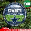 Dallas Cowboys Logo NFL Ugly Grinch Christmas Ornament Custom Name For Fans