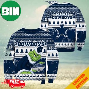 Dallas Cowboys NFL Grinch 2023 Holiday Gift For Fans Ugly Sweater
