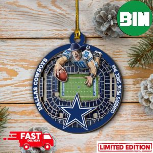 Dallas Cowboys NFL Stadium View Christmas Tree Decorations Ornament