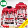 Bud Ice Snowflake And Pine Tree Pattern Ugly Christmas Sweater For Men And Women