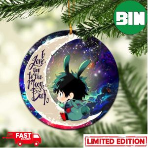 Deku My Hero Academia Anime Love You To The Moon Galaxy Perfect Gift For Holiday Ornament