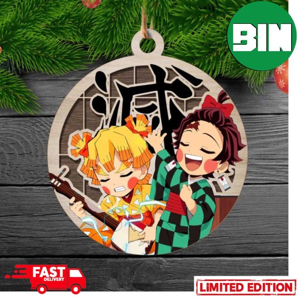 Demon Slayer Zenitsu Agatsuma x Tanjiro Kamado Christmas Tree Decorations Ornament