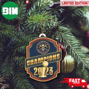 Denver Nuggets NBA Finals Champions 2023 Christmas Tree Decorations Ornament