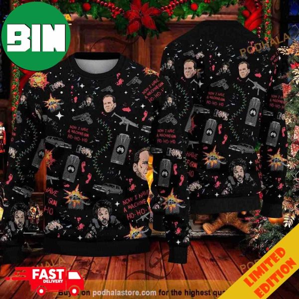 Die Hard Nakatomi Plaza Ugly Christmas Sweater For Men And Women