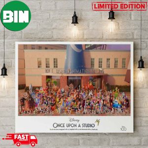 Disney’s 100th Anniversary Class Photo Cast Member Exclusive Lithograph Assemble Once Upon A Studio Poster Canvas