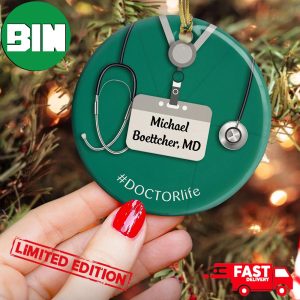 Doctor Nurse Life Personalized Loving Gift For Nurse Hospital Tree Decorations Ornament