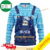 Drink Lover Gifts Busch Beer Xmas Funny 2023 Holiday Custom And Personalized Idea Christmas Ugly Sweater