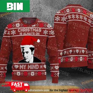 Elvis Presley Christmas Is Always On My Mind 2023 Ugly Sweater