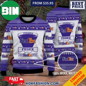 FedEx Christmas Pattern 2023 Holiday Ugly Sweater