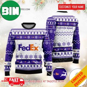 FedEx Corporation Logo Personalized Ugly Sweater For Men And Women