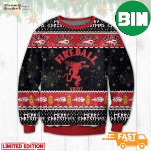 Fireball Santa Ver 2 Ugly Christmas Sweater For Men And Women
