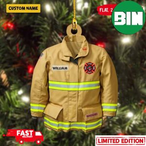Firefighter Uniform Christmas 2023 Xmas Gift Tree Decorations Ornament