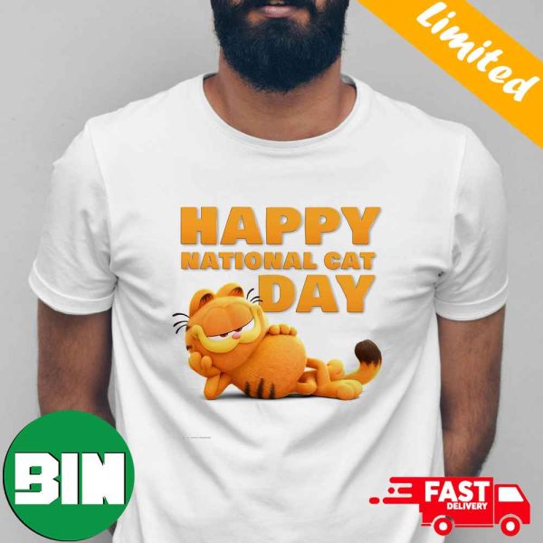 First Look At Garfield Happy National Cat Day 2023 T-Shirt