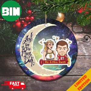 Funny Mr And Mrs Swift Travis Kelce And Taylor Swift Christmas 2023 Holiday Tree Decorations Ornament