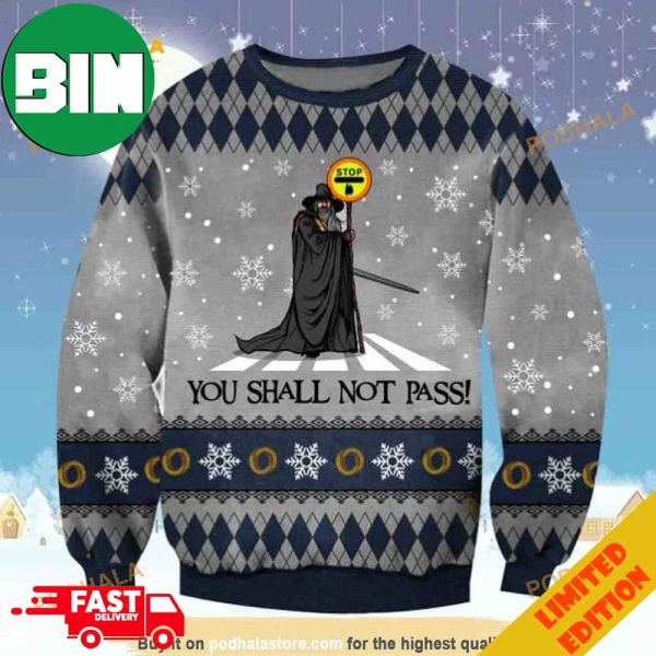 Gandalf You Shall Not Pass Funny Lord Of The Rings Christmas 2023 Ugly Sweater