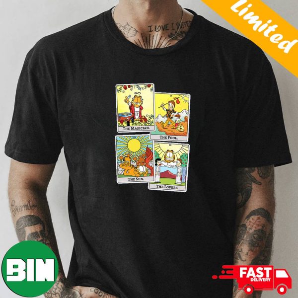 Garfield Jon Taking His Rightful Place Tarot Style T-Shirt