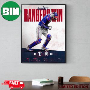 Go And Take It Texas Rangers Win Houston Astros 2-0 Game 1 Statement Poster Canvas