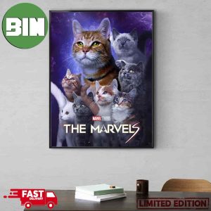 Goose Cat All Family The Marvels New Character Poster Marvel Studios Poster Canvas